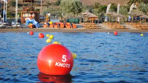 A4 Beach marker at Mark Warner Resort Greece